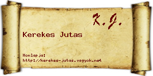 Kerekes Jutas névjegykártya